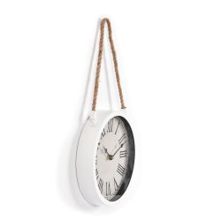 Innova Часы W08311, материал металл + крафт веревка, диаметр 22 см, цвет белый | Innova