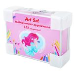 Набор ЮНОГО ХУДОЖНИКА "Mermaid" для рисования и творчества в кейсе ЮНЛАНДИЯ ПРЕМИУМ, 238 предметов, 664635
