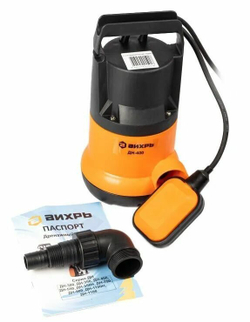 Насосная станция дренажный насос для чистой воды ВИХРЬ ДН-400 (400 Вт)