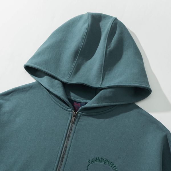 Худи PUFF Half Zip Серо-Зеленый - фото 3