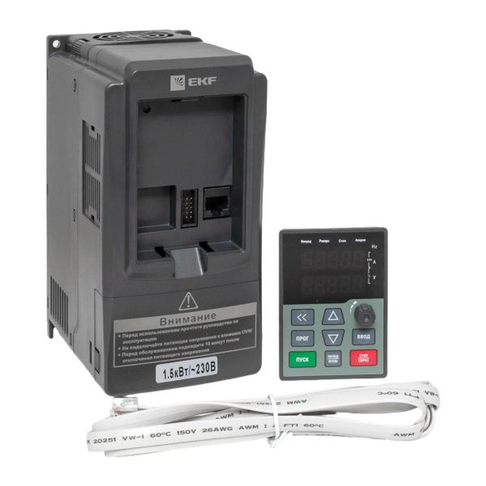 Преобразователь частоты 1,5/2,2кВт 1x230В VECTOR-100 EKF PROxima