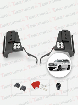 Haval H9 кронштейны дополнительного света под стойку лобового стекла