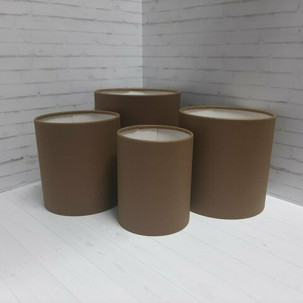 Коробка БЕЗ КРЫШКИ 14*14 КАШТАН МАТОВАЯ