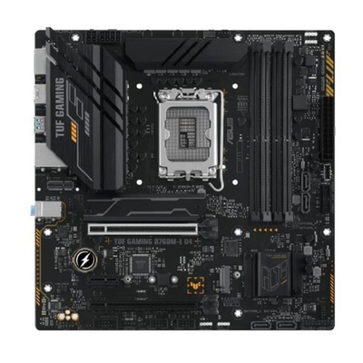 Материнская плата ASUS TUF GAMING B760M-E D4 (Socket 1700, mATX, 4xDDR4(128GB), HDMI 2.1/DP, 2xPCIe 4.0x16/1xPCIe 4.0, 1xLAN (2.5GbE), 4xSATA 6Gb/s, 2xM.2, 1xM.2 E key, 4xUSB 3.2, 2xUSB 2.0, 1xPS/2,)