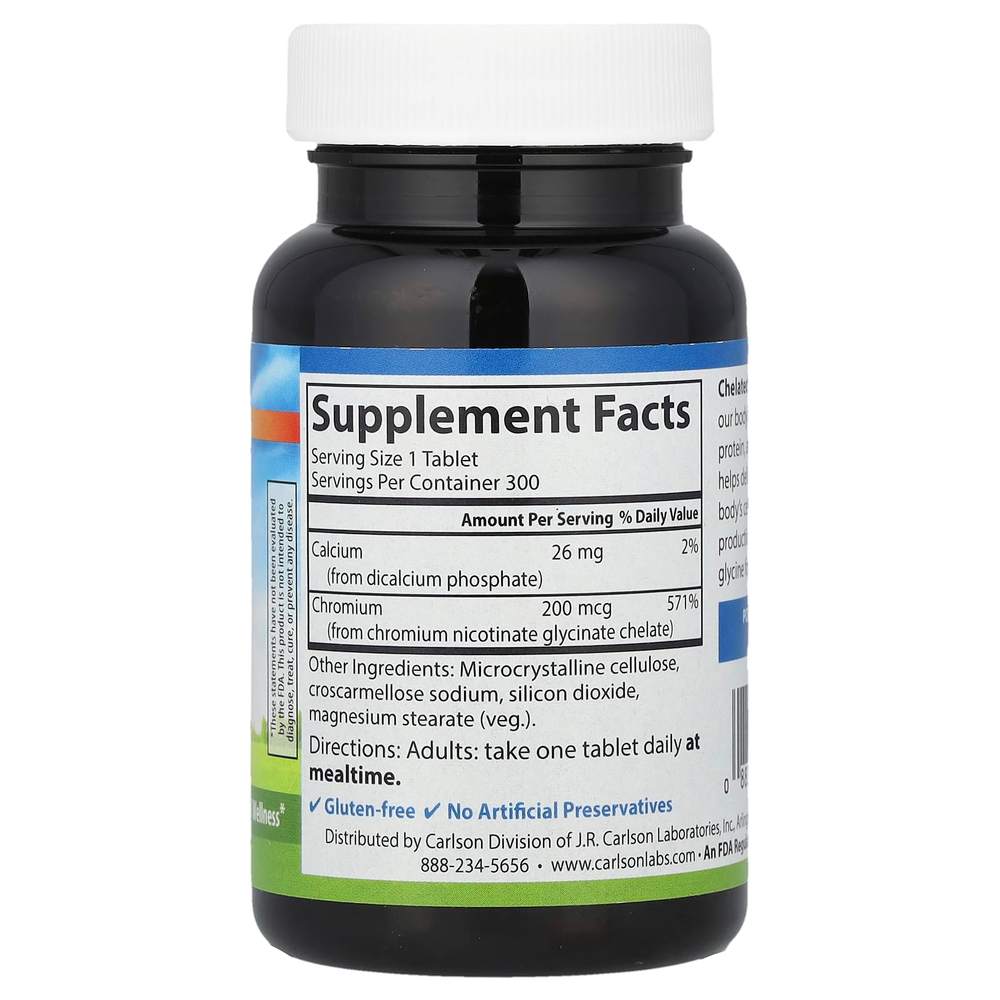 Carlson, Хром Хелат 300 таблеток