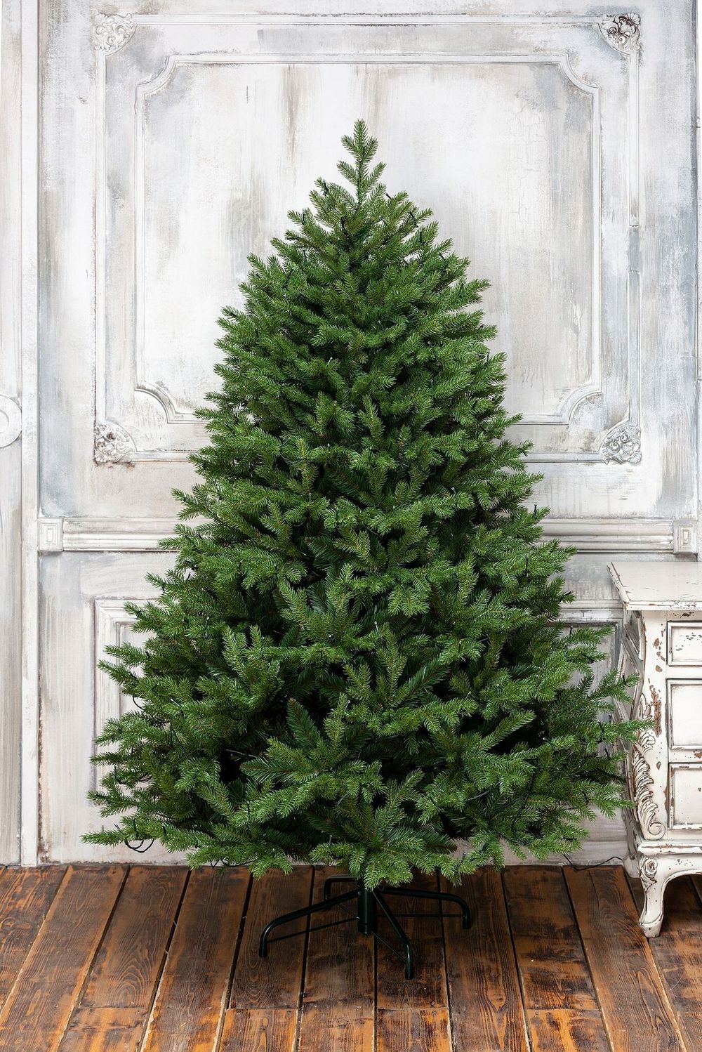 Елка с гирляндой «Графская» (Литая+пвх) 240 см / 2.4 м