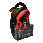 Флекси 40003F Рулетка New Classic XS 3м до 8кг (трос) красная