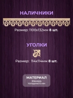 Наличники из фанеры комплект для 2 окон