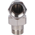 Американка STOUT никелированная угловая 3/4" ВР/НР O-Ring уплотнение
