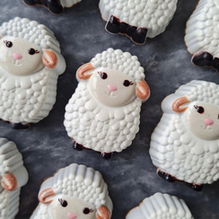 891 | Форма для шоколадных фигур "Овечка" (275х175 мм)