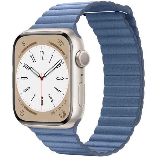 Apple Leather Loop for Apple Watch 42|44|45|49mm L Cornflower «Васильковый» MV2Y2ZM/A
