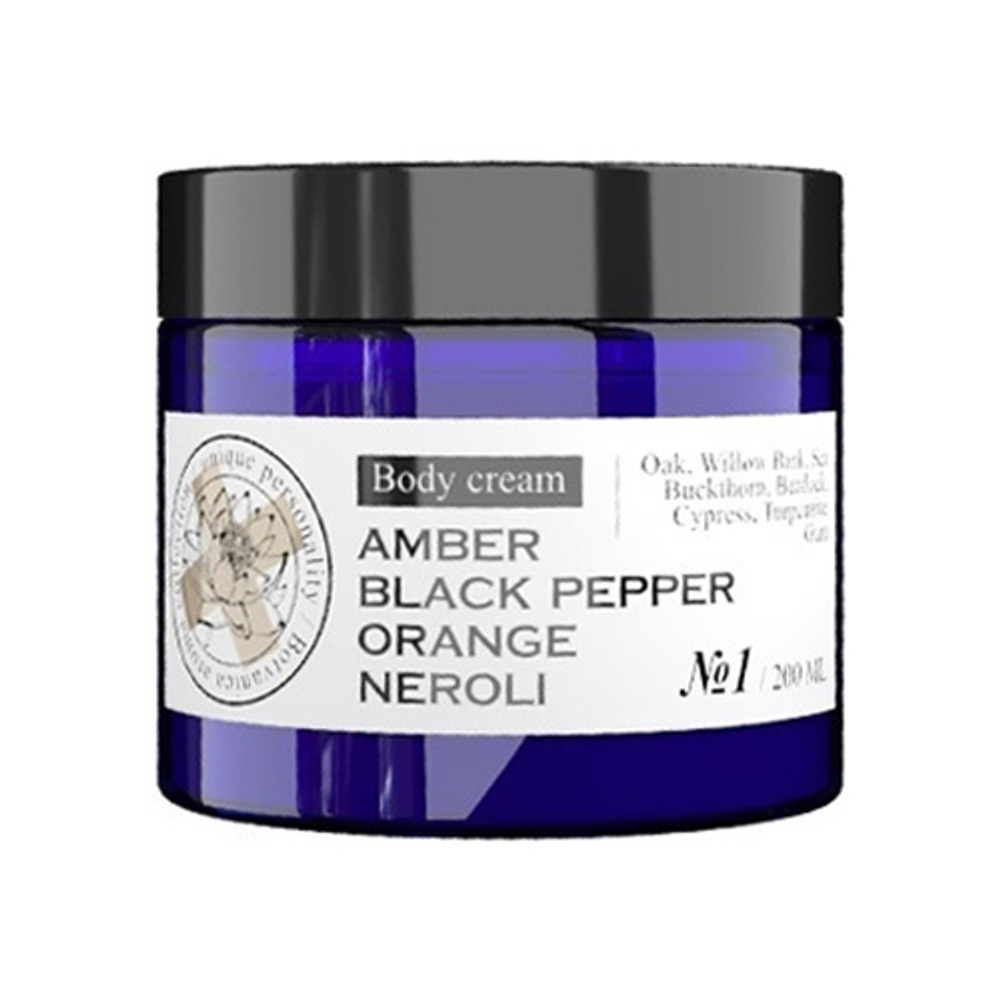 Парфюмированный крем для тела №1 Амбра, Черный перец, Апельсин, Нероли Maniac Gourmet Body Cream 200мл