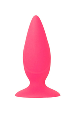 Средняя силиконовая пробка на присоске Popo Pleasure (9 см) (Цвет: ярко-розовый)
