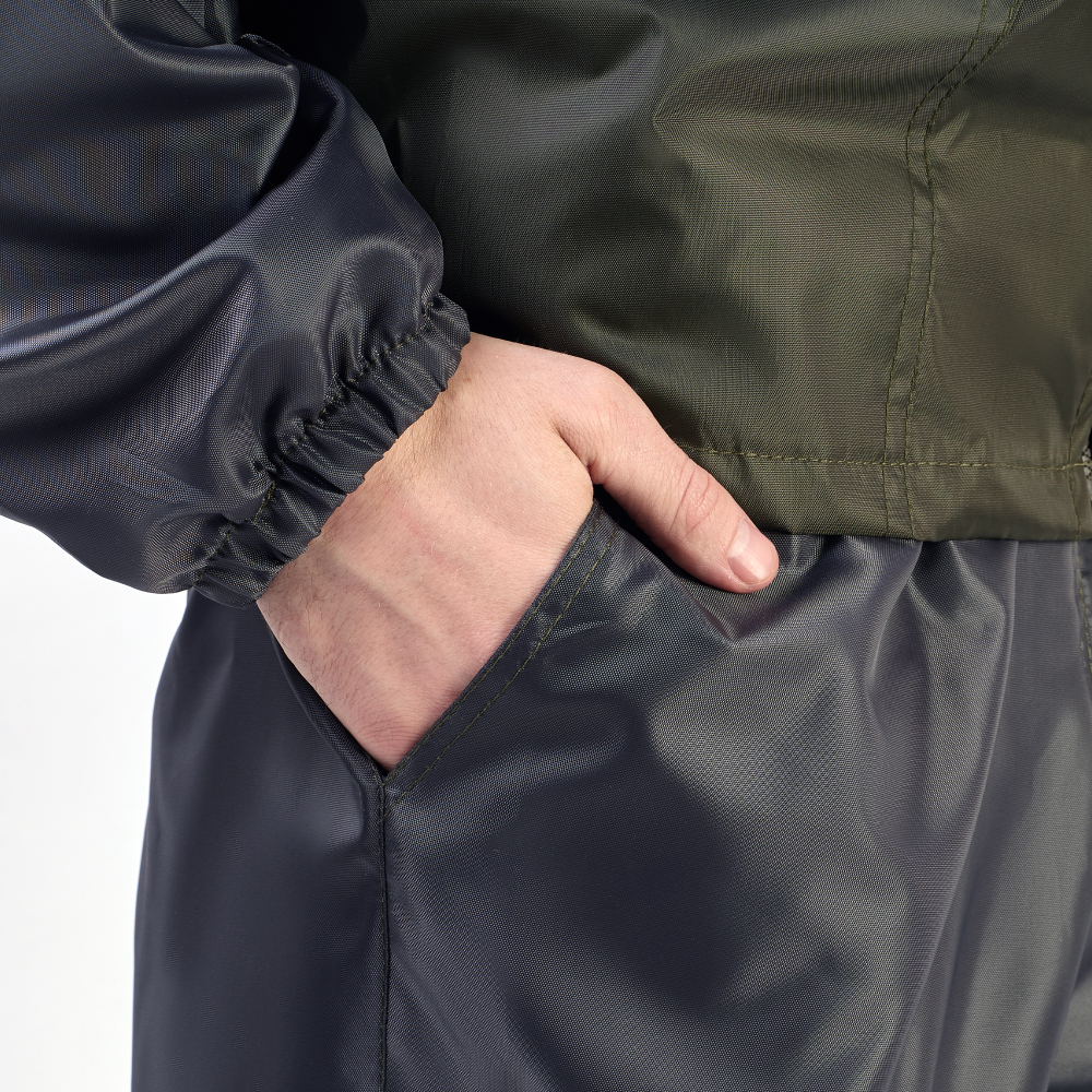 Костюм для активного отдыха Prival Ветровлагозащитный, мужской, чёрный + хаки