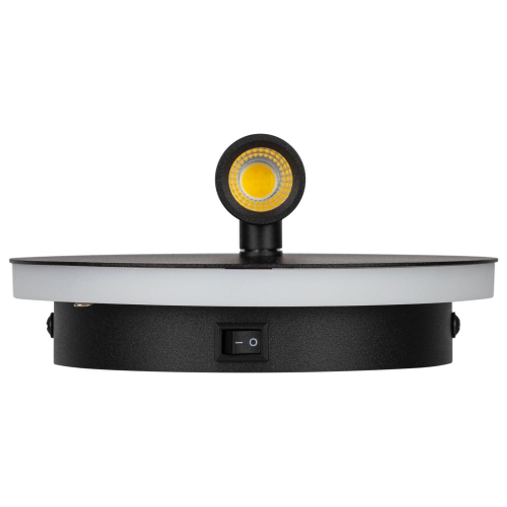 Светильник декоративный настенный светодиодный ЭРА EDGAR WL55 BK COB 5Вт / SMD 7Вт 4000К IP20 черный