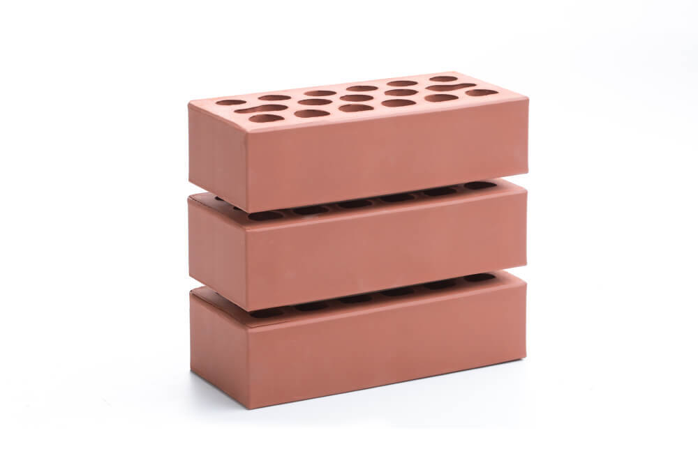 Кирпич Керма гладкий Бордо 1 НФ