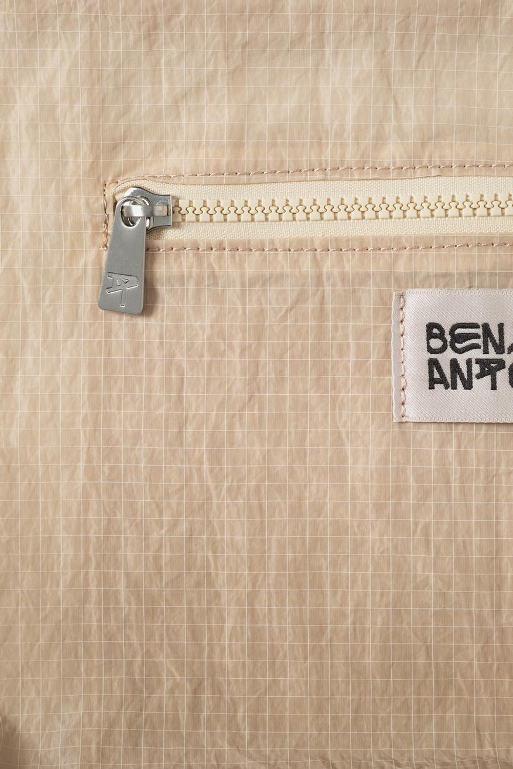 ZARA X BENITO ANTONIO ТКАНЕВАЯ СУМКА ЧЕРЕЗ ПЛЕЧО, ЭКРЮ
