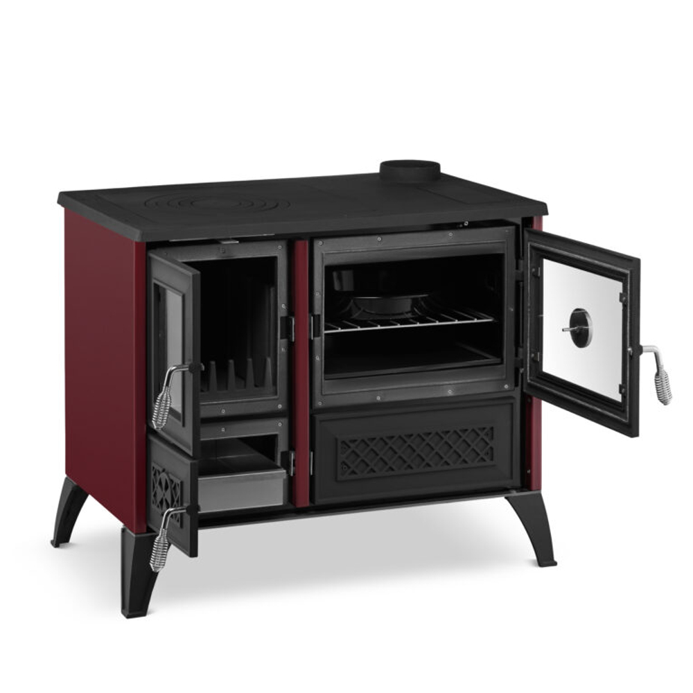 Дровяная кухонная печь Simge Soba 801 STELLA RED