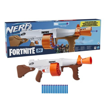 Hasbro Nerf - пусковая установка Fortnite DG + 15 дротиков / артикул   E7521  / GTIN 5010993730995