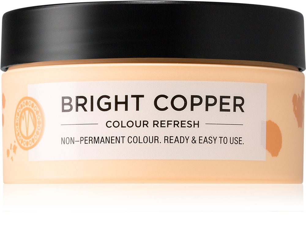 Maria Nila Colour Refresh Bright Copper - нежная питательная маска без стойких красящих пигментов /  wytrzyma 4 – 10 umyć 7.40 100  ml  / GTIN 7391681047044