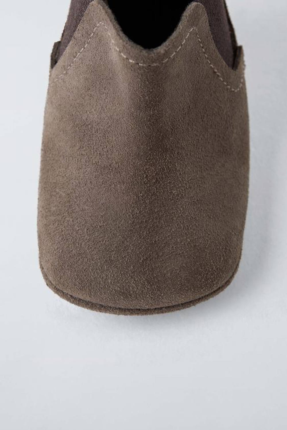 ZARA КОЖАНЫЕ БОТИНКИ ЧЕЛСИ, КОРИЧНЕВЫЙ