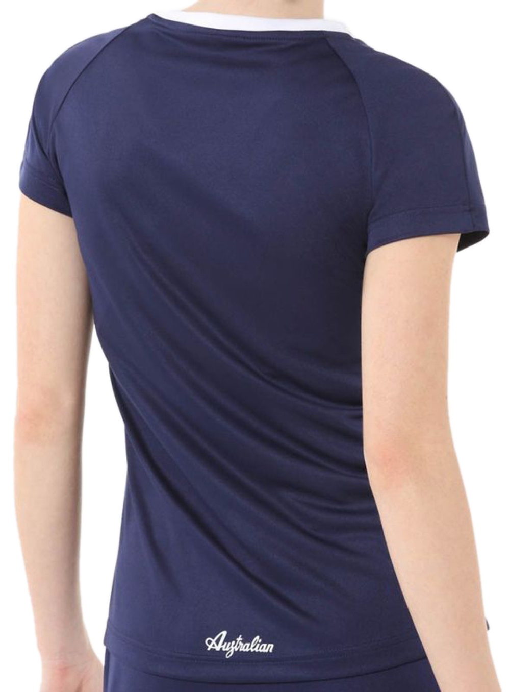 Женская теннисная футболка Australian Ace T-Shirt With Print In Front - blue cosmo