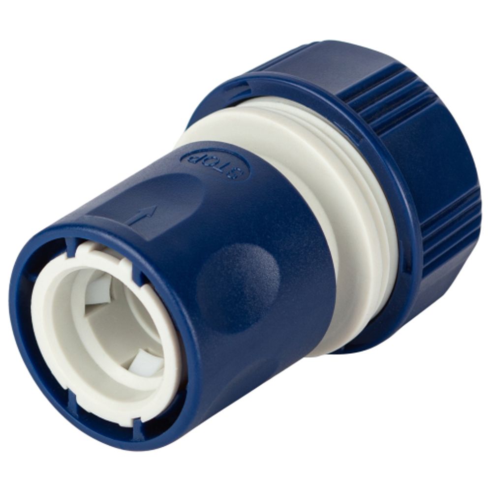 GAES20-07 GREEN APPLE ЕСО Соединитель (Коннектор) с аквастопом для шланга 19 мм , пластик | GREEN APPLE