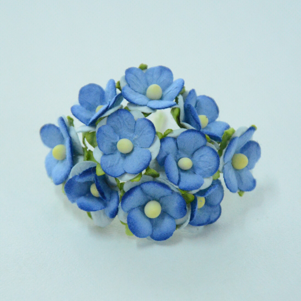 Цветок круглый бумажный мелкий, цвет в ассортименте