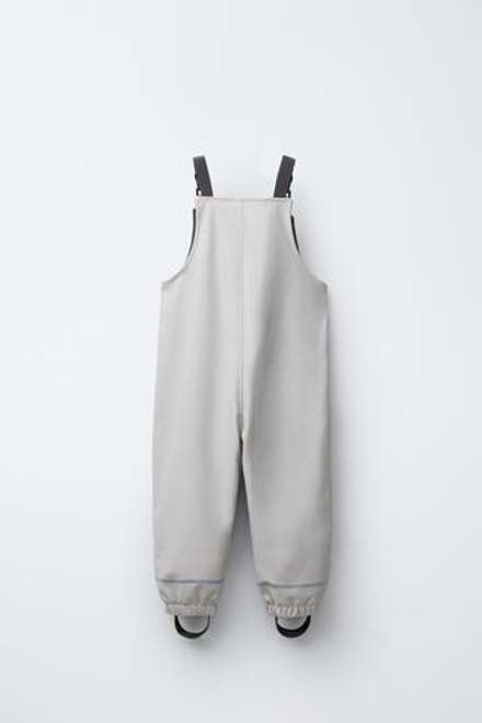ZARA ПРОРЕЗИНЕННЫЙ КОМБИНЕЗОН WATER RESISTANT, ЦВЕТ ЛЬДА