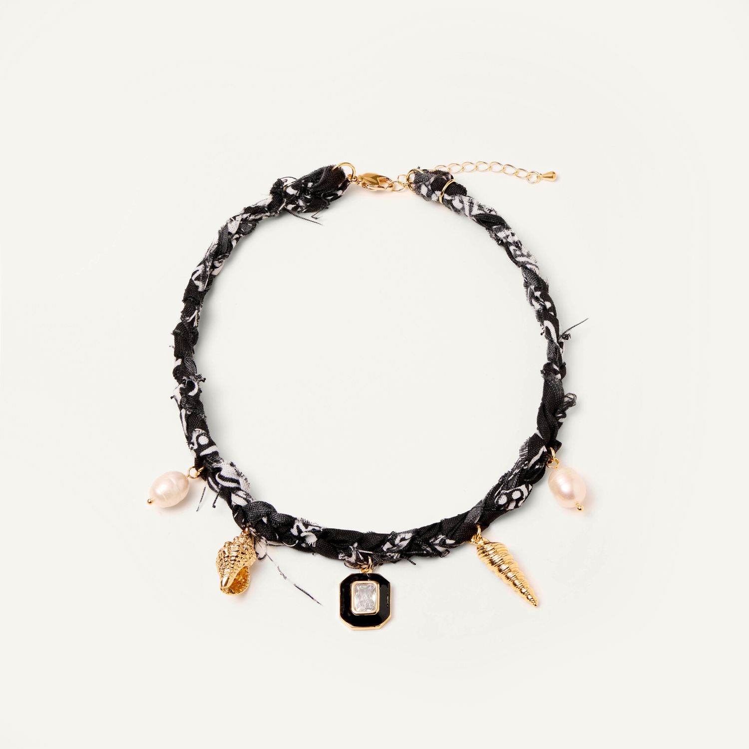 Колье Braded Bandana Necklace - Black