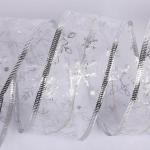 Гирлянда для дома ЛЕНТА ДЕКОРАТИВНАЯ «Снегопад» 2,0 м, 4.5 см, 20 ламп LED (на батарейках), Серебро (подсветка белый)