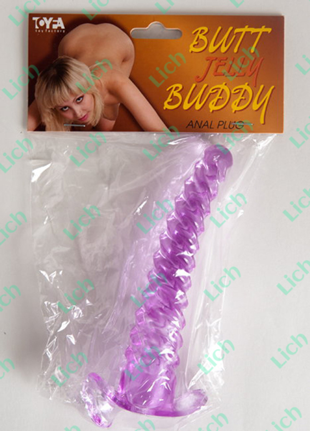 Фиолетовая анальная втулка-спираль