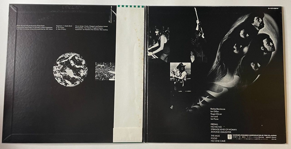 Винтажная виниловая пластинка LP Deep Purple Fireball (Japan 1976) (Obi) Strange Kind Of Woman 10109W