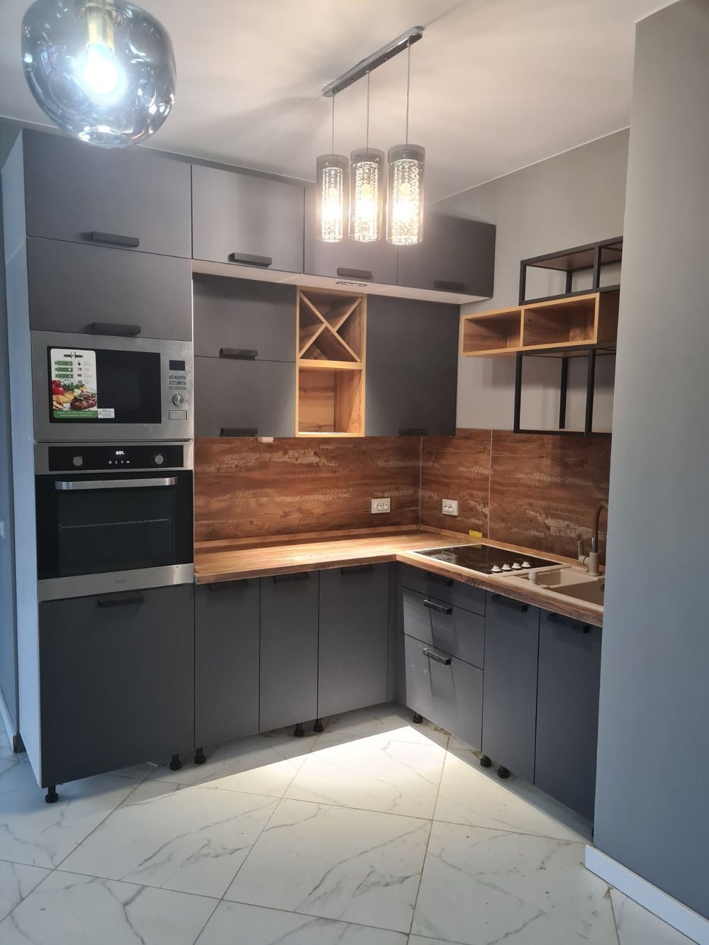 Модульная кухня "Фиджи" Графит