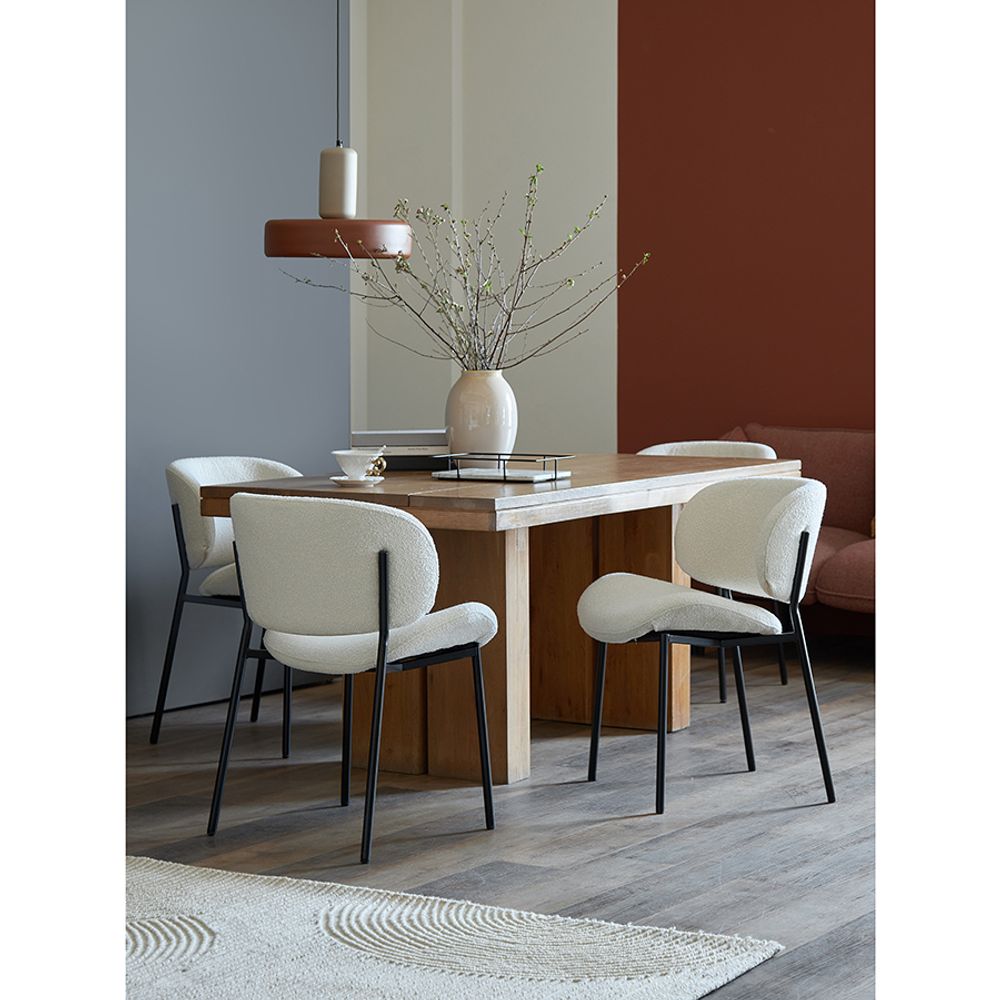 Стул Embrace, букле, молочный