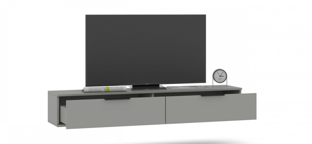 ТВ Тумба Босс Стандарт 150 Шиншилла серая (последний экземпляр)