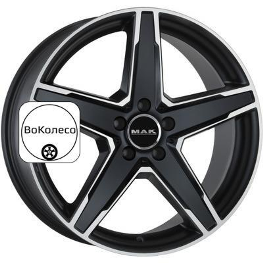 9x18/5x112 ET35 D66,6 Stern Ice Black MAK