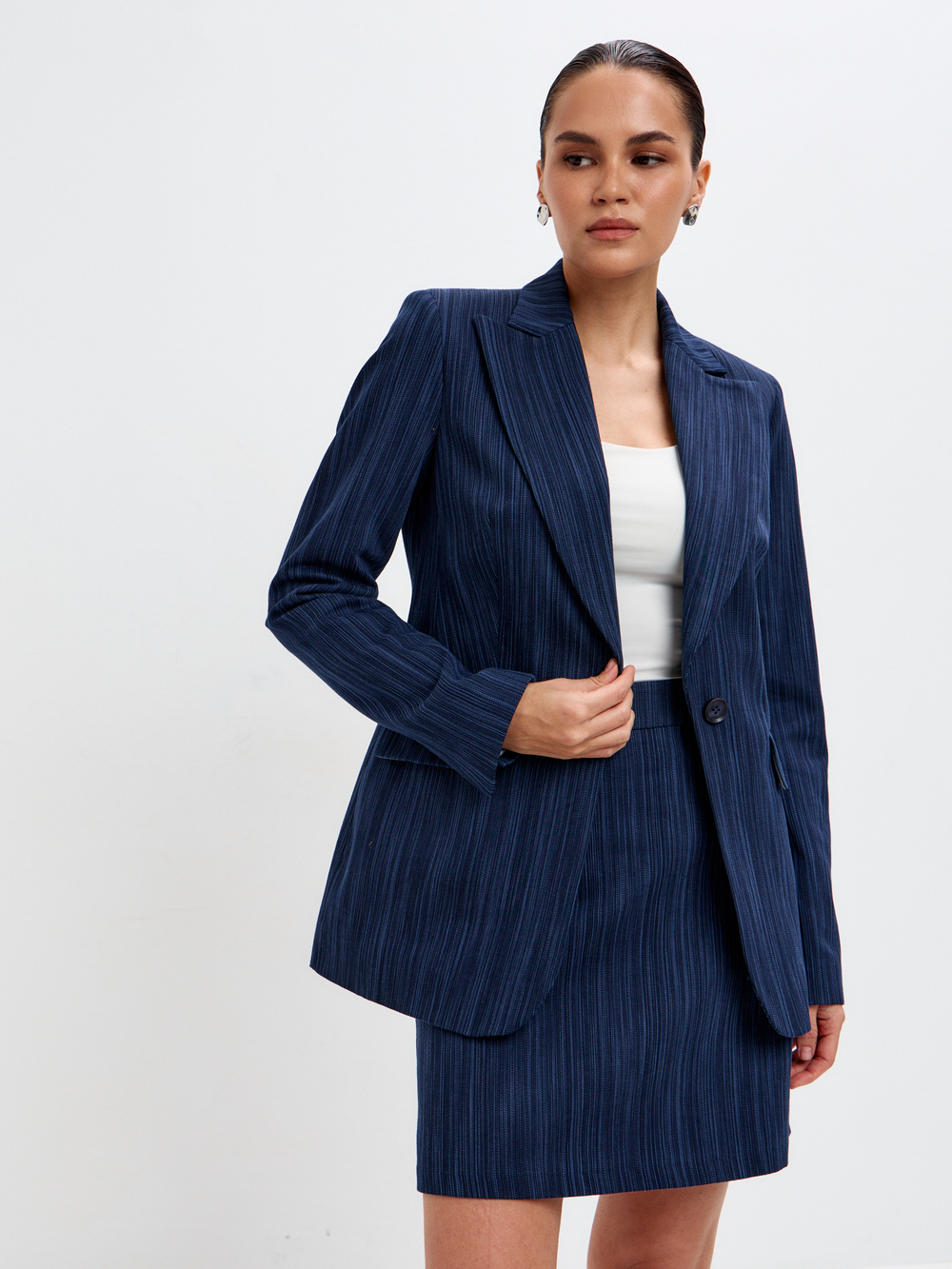 Жакет Скарлет из фактурного денима