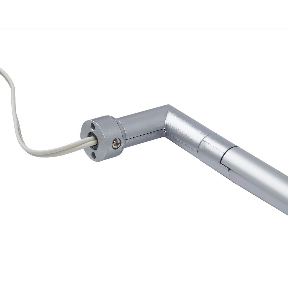 ULM-F31-9W-NW IP20 SILVER Светильник светодиодный поворотный для интерьерного освещения. В комплекте с адаптером. Длина 59 см. Материал корпуса алюминий. цвет серебро. Белый свет. Упаковка-картонная коробка.