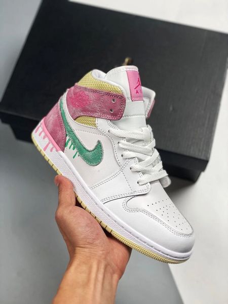 КРОССОВКИ NIKE AIR JORDAN 1 MID GS PAINT DRIP