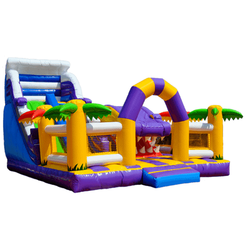 Коммерческий батут "Белый клык" с немеханизированной головой, размер 6*5*4 м