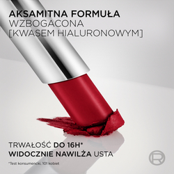 L’Oreal Paris x Mugler - Полуматовая помада с увлажняющим действием оттенок Red 1974, 1 g