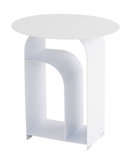 Журнальный столик Arwel металл белый