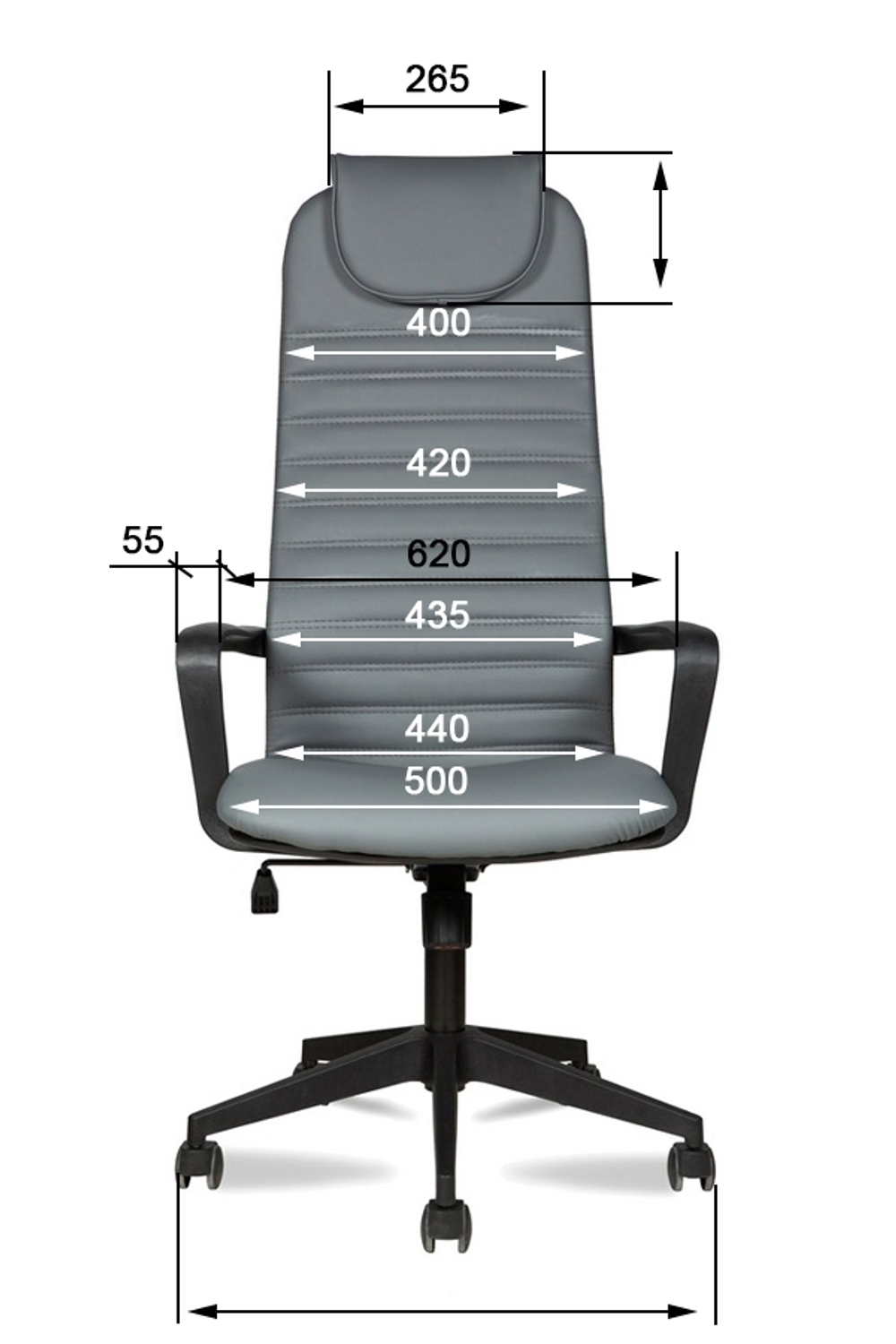 Кресло для персонала МГ-29 PL ХРОМ ПАУК