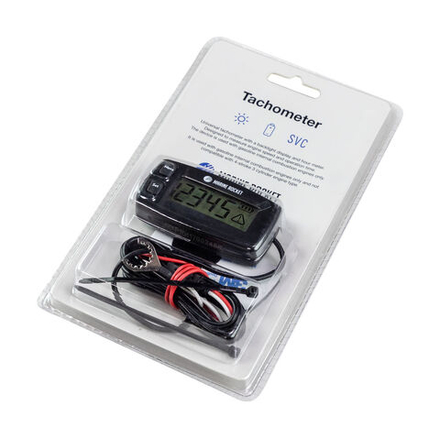 Тахометр универсальный со счетчиком моточасов со сменной батарейкой