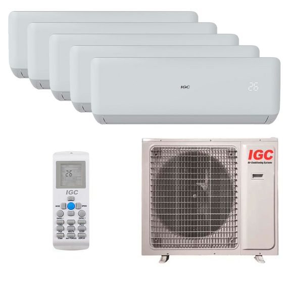 Мультисплит система на 5 комнат IGC RAK-X07RH x 5 / RAM5-X42URH