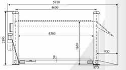 Двухстоечный подъемник ДАРЗ П2-01МН