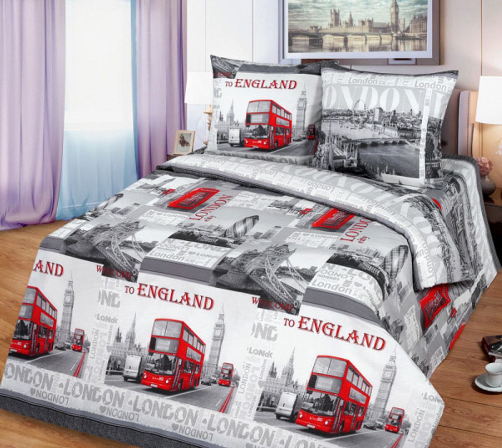 Комплект постельного белья "ВЛ. ЛОНДОН (НОВЫЙ)", бязь Премиум, 100% хлопок, Россия. Комплект постельного белья "ВЛ. ЛОНДОН (НОВЫЙ)", бязь Премиум, 100% хлопок, Россия.