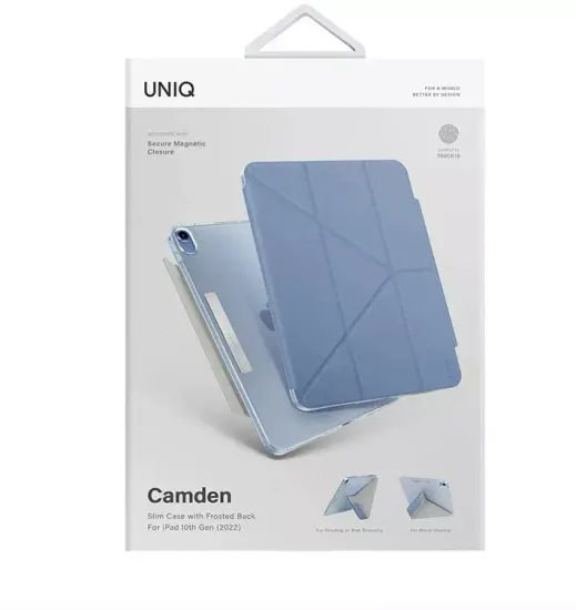 Uniq Чехол Uniq Camden для iPad 10.9 (2022 10th Gen), голубой