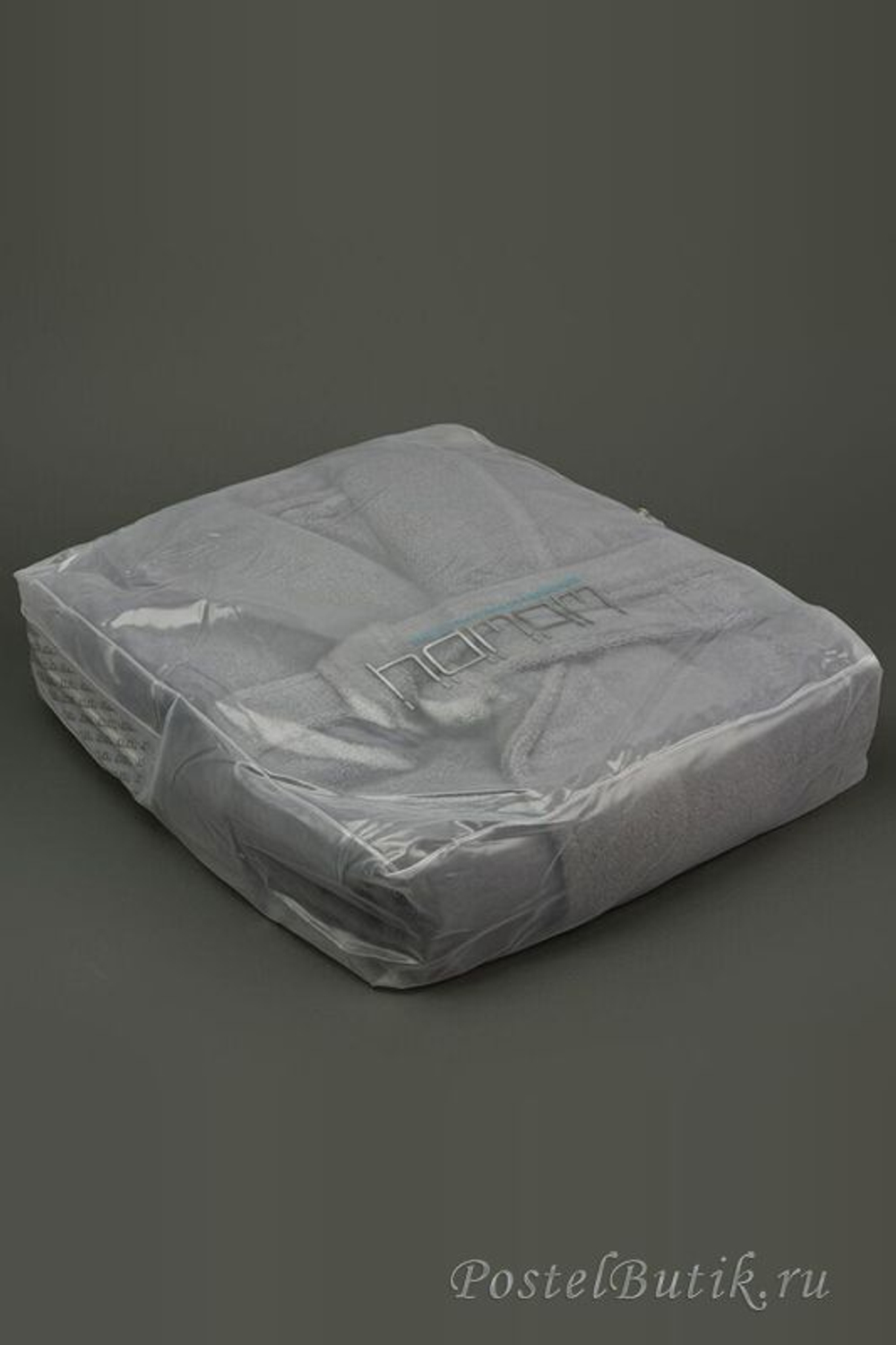 Элитный халат махровый Sultan серый от Hamam